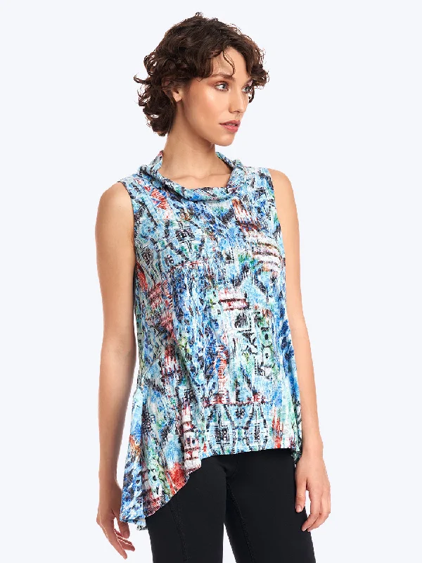 Sweater vest – Knit vest, often sleeveless, worn for layering or warmthSweater vest – Knit vest, often sleeveless, worn for layering or warmthEdena Cotton Knit Burnout Briata Cowl Tunic