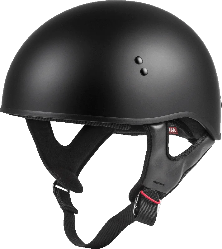 GMax 72-6431L HH-45 Naked Half Helmet Matte Black