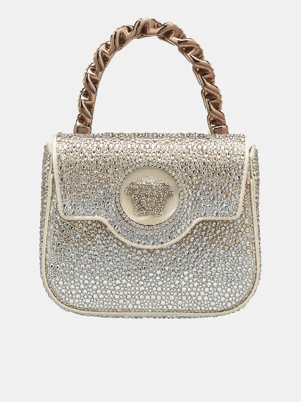 Mini La Medusa Crystal Bag (1003016-1A08197-1W47P-IVORY-PA)