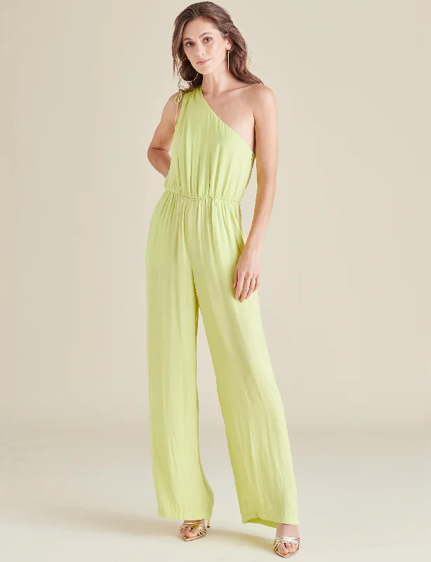Wide-Leg Jumpsuits CroppedCroppedAdele Jumpsuit, Golden Lime