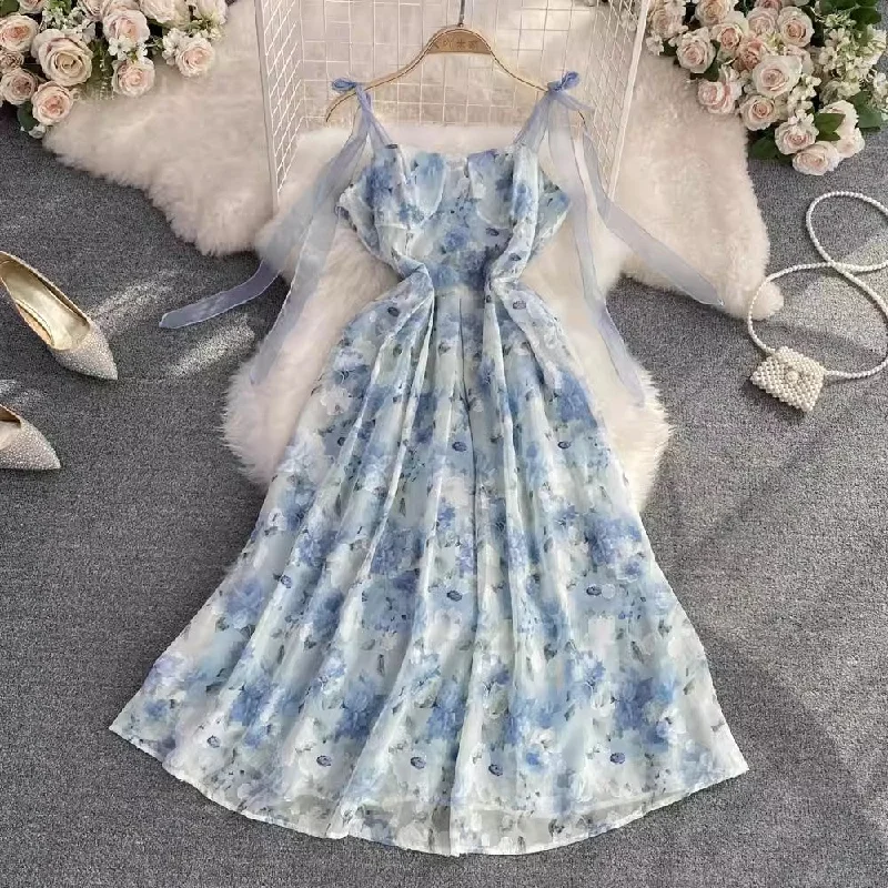 Tulle dress – Dress made with soft, voluminous tulle fabric, often worn for formal occasions or as part of a bridal outfit.Tulle dress – Dress made with soft, voluminous tulle fabric, often worn for formal occasions or as part of a bridal outfit.floral chiffon A-line dress vacation long skirt     S3979
